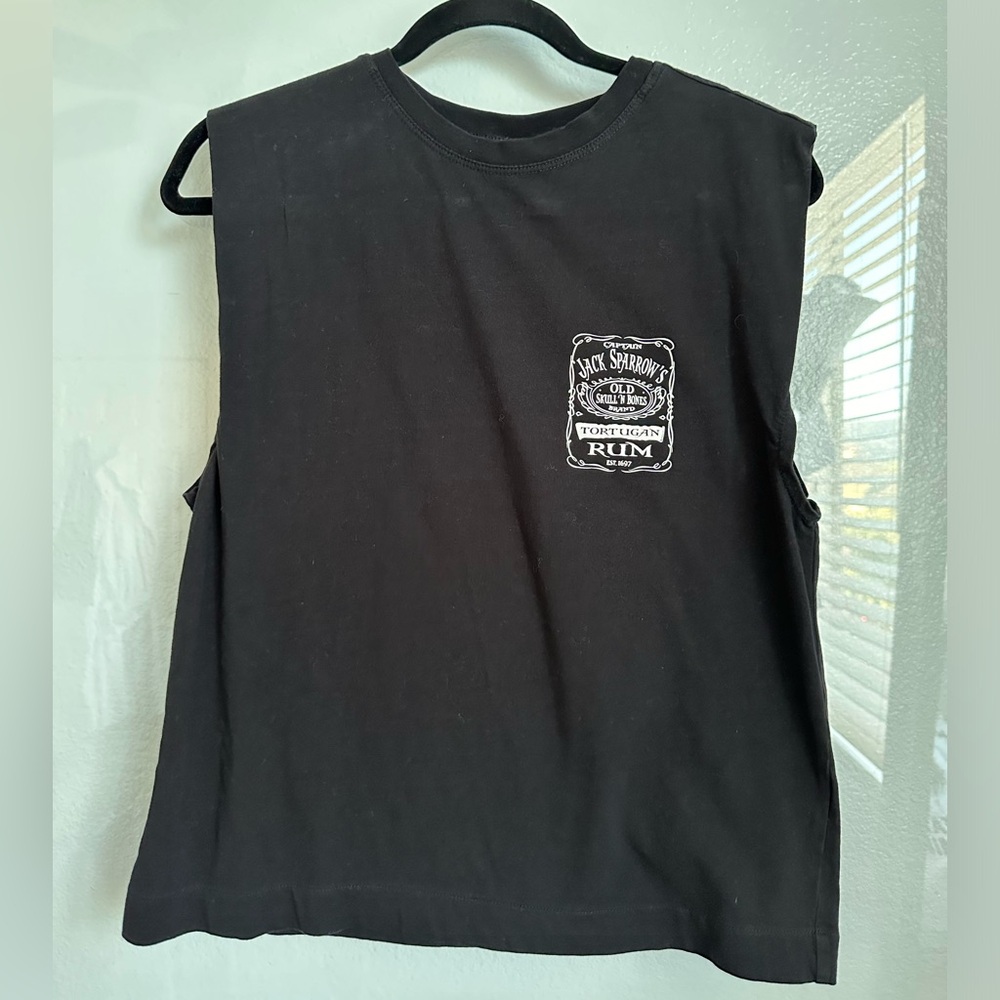 Pirates of the Caribbean themed cut off tee!